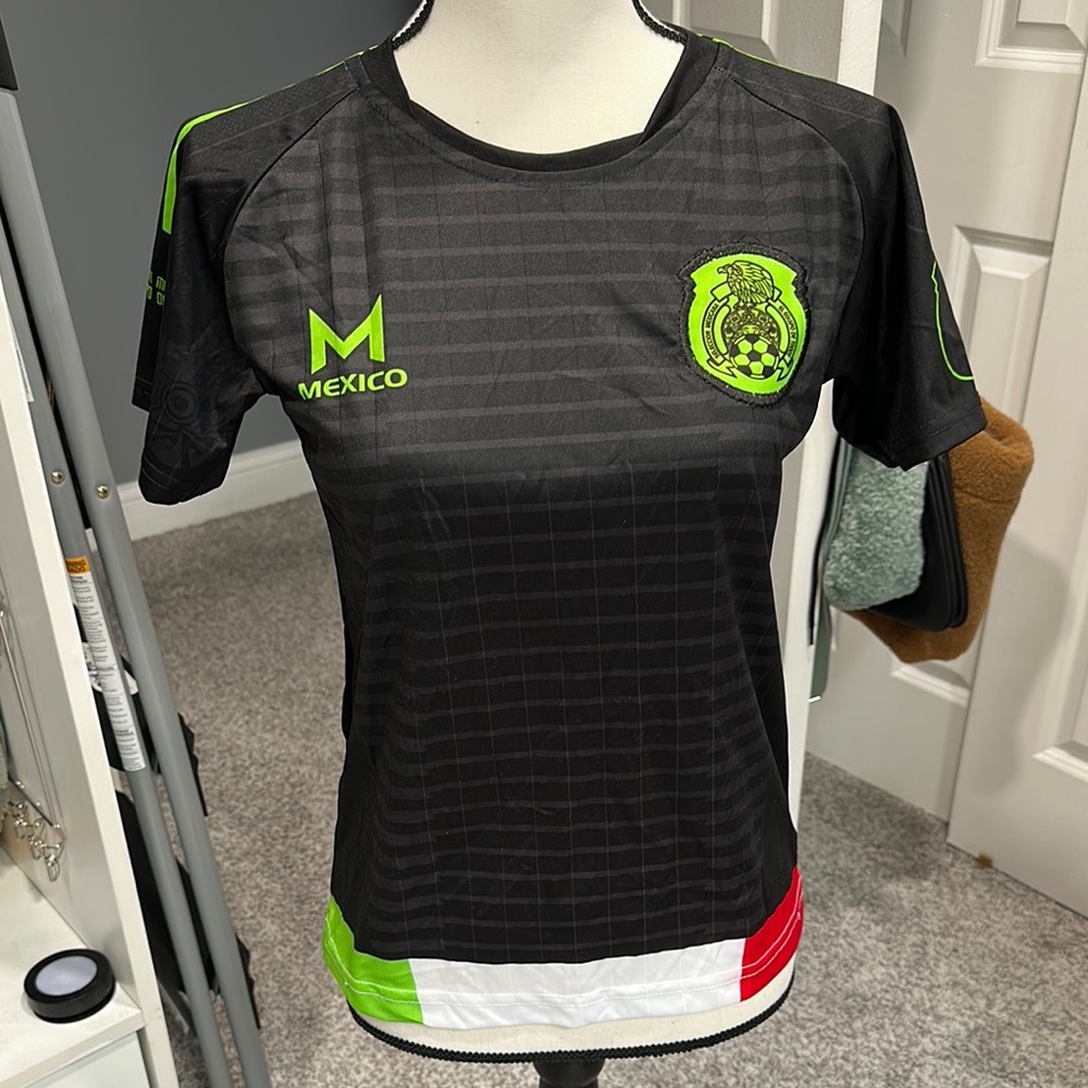 Mexico Kids Black Soccer Jersey